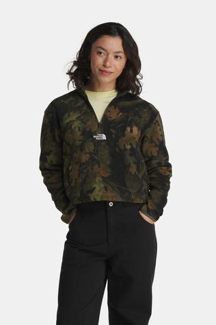 Novelty Logo Glacier 1/4 Zip Print Fleecetrui Dames