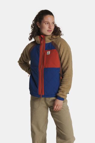 Passenger Lara Gevoerde Jas Dames Sand Brown/Dark Blue