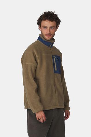 Ayacucho Blackhorn Fleecevest Light Brown/Navy Blue