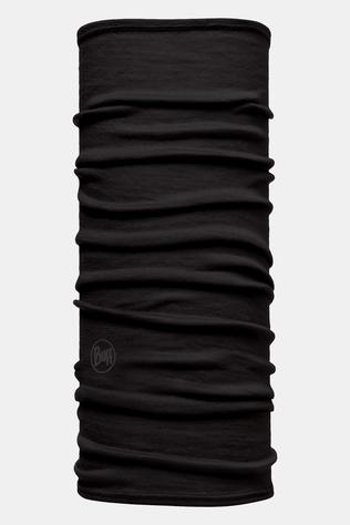 Merino Lightweight Solid Black Nekwarmer Junior