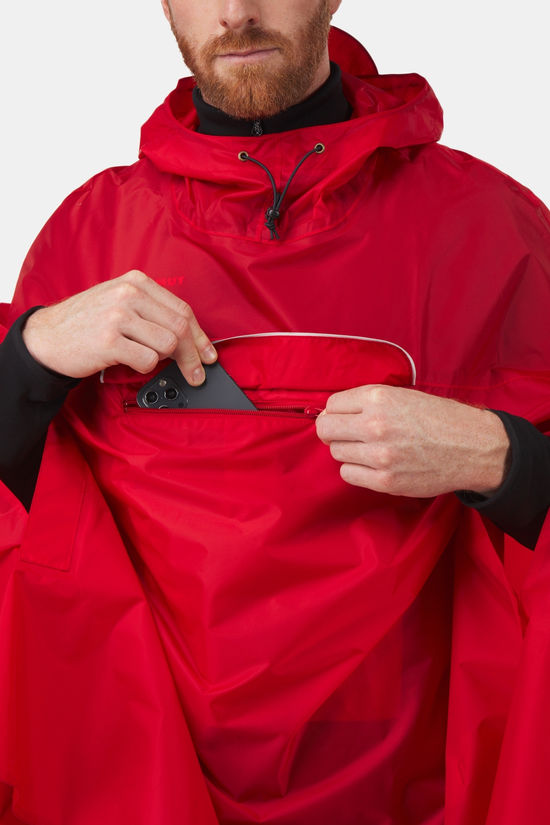 Vaude Valdipino Poncho Mid Red