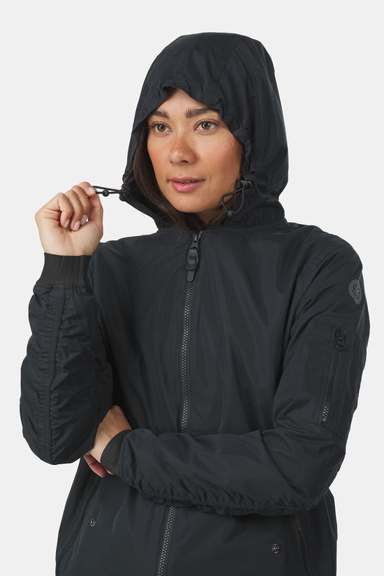 AGU Urban Outdoor Long Bomber Jacket Dames black