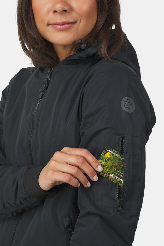 AGU Urban Outdoor Long Bomber Jacket Dames black