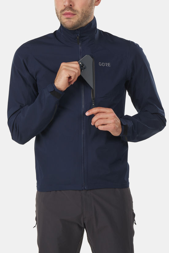 Gore Wear Gore-Tex Paclite Hardshell Fietsjas Indigo Blue