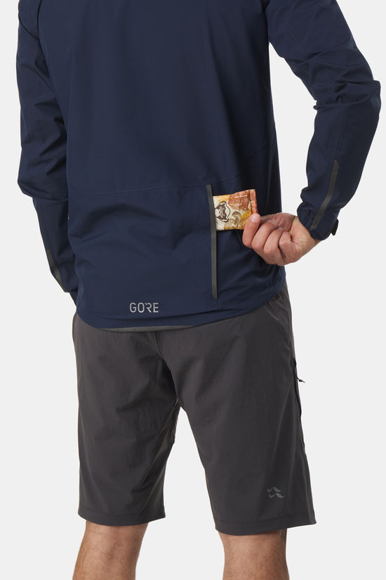 Gore Wear Gore-Tex Paclite Hardshell Fietsjas Indigo Blue