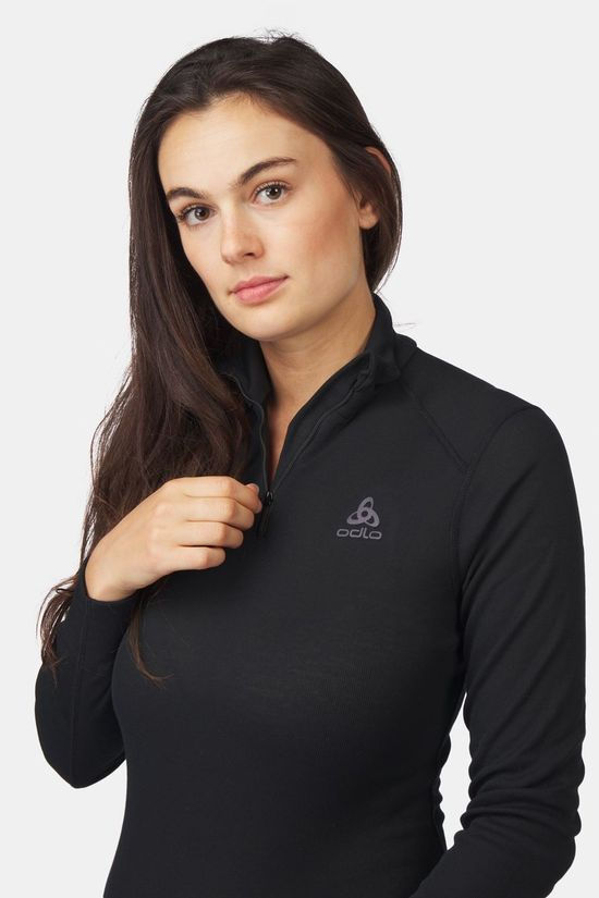 Odlo Bl Top Turtle Neck L/S Half Zip Active Warm Eco black/dark grey