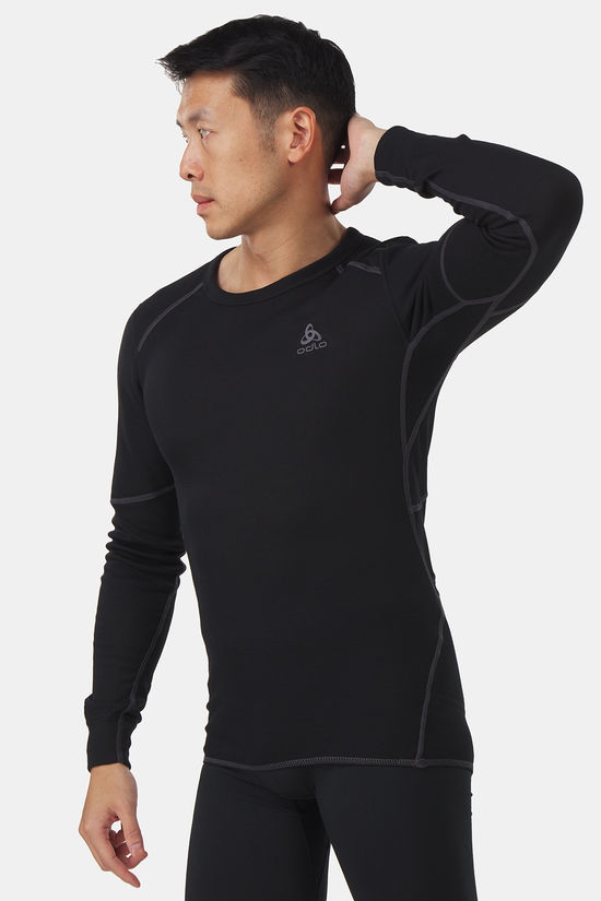 Odlo Bl Top Crew Neck L/S Active X-Warm Eco black/dark grey