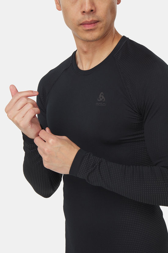 Odlo Performance Warm Eco Bl Top Crew Neck L/S black/dark grey