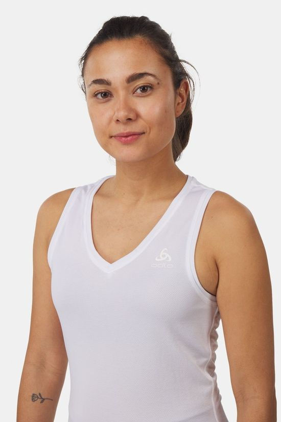 Odlo Bl Top V-Neck Singlet Active F white