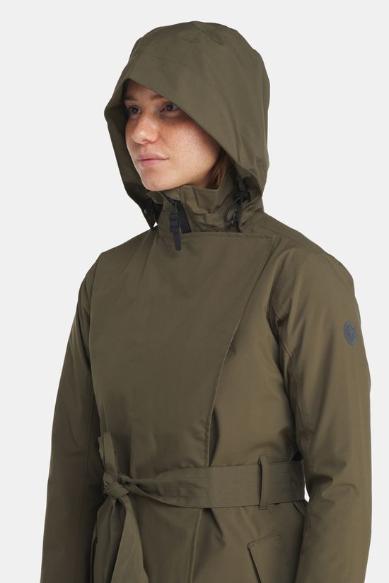 AGU Urban Outdoor Trenchcoat Long Dames Army Green