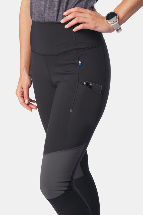 Fjällräven Abisko Värm Trekking Legging Dames Black-Iron Grey