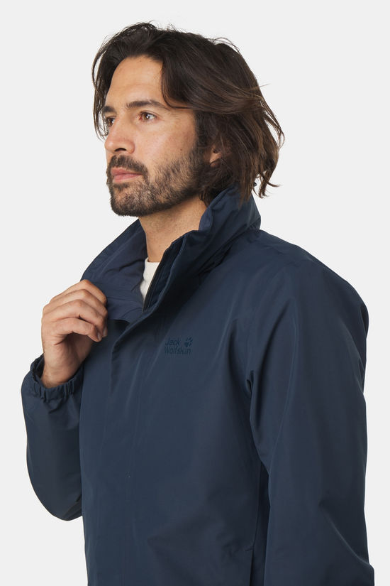 Jack Wolfskin Stormy Point 2L Regenjas Night Blue