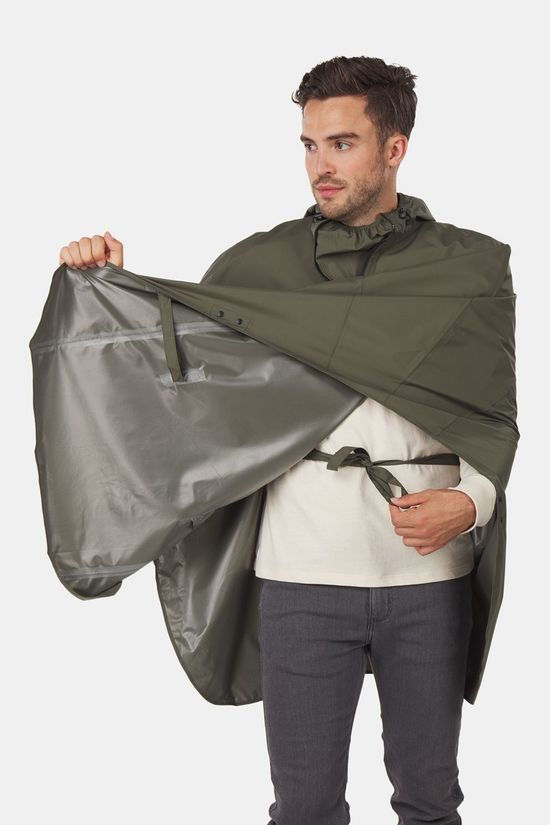 AGU Go Grant Poncho Essential Unisex Army Green