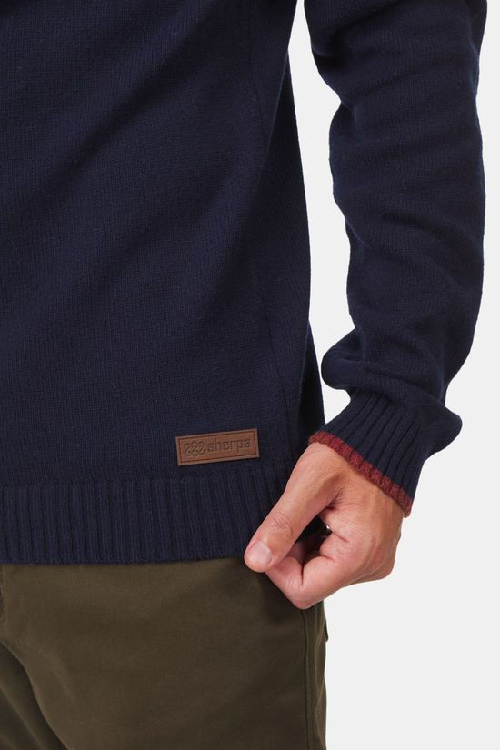 Sherpa Tej Eco 1/4 Zip Navy Blue/Ass. Geometric