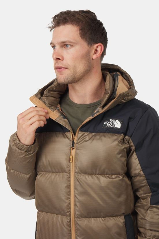 The North Face Diablo Recycled Down Hoodie light brown/black