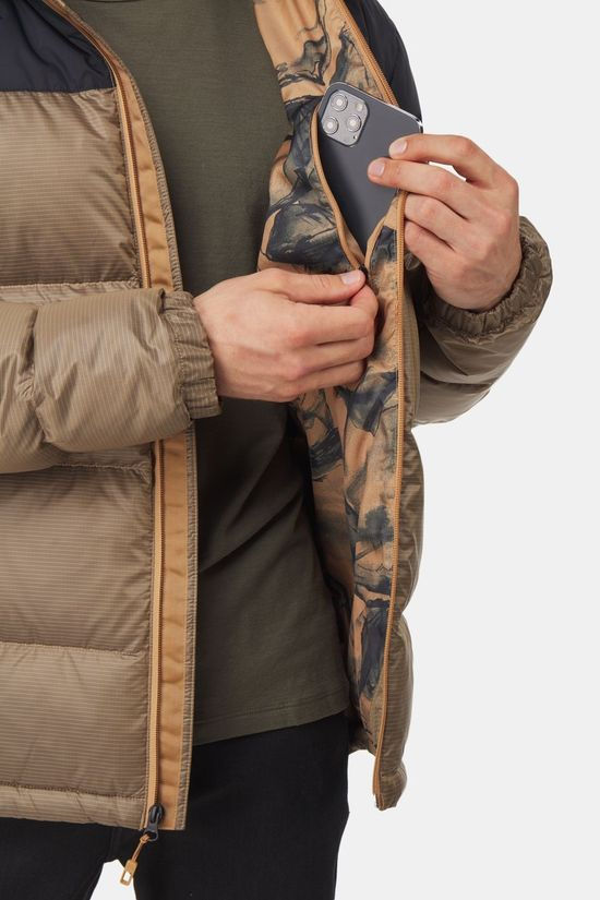 The North Face Diablo Recycled Down Hoodie light brown/black