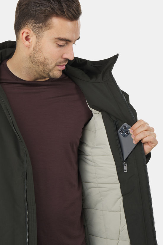 Elvine Gunter Gevoerde Parka dark green