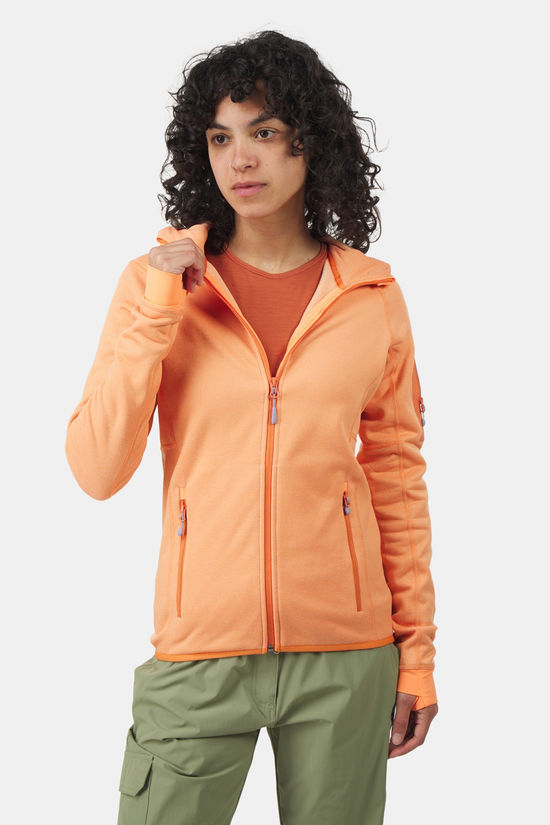 Ayacucho Mountain Midlayer Hoody Fleecevest Dames orange