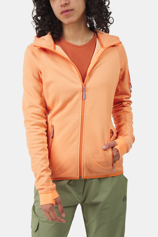 Ayacucho Mountain Midlayer Hoody Fleecevest Dames orange