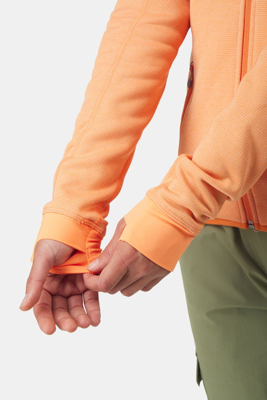 Ayacucho Mountain Midlayer Hoody Fleecevest Dames orange