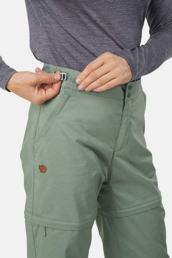 Fjällräven Abisko Hike Afritsbroek Dames mid green