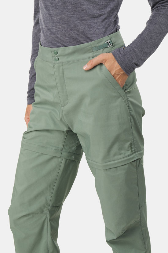 Fjällräven Abisko Hike Afritsbroek Dames mid green