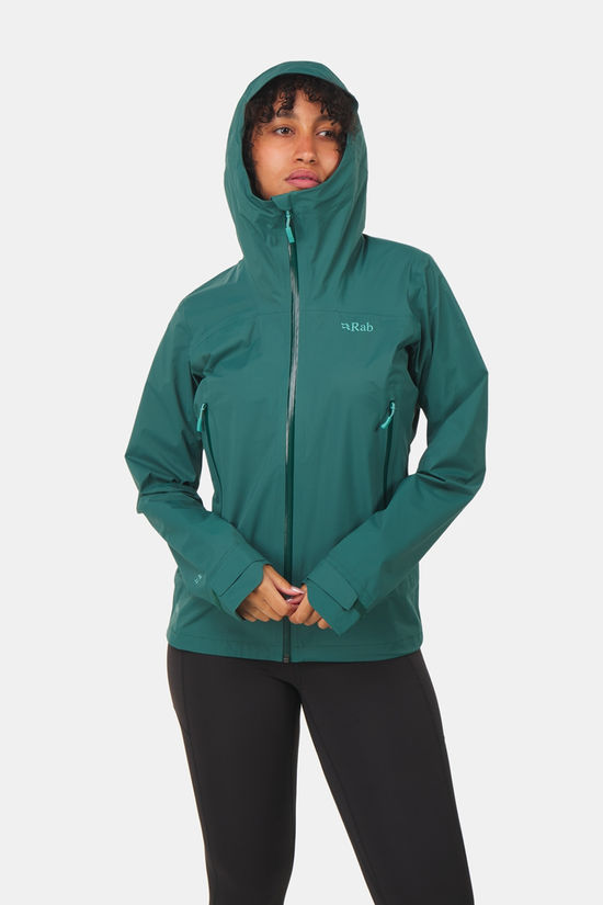 Rab Firewall Light Hardshell Jas Dames dark green