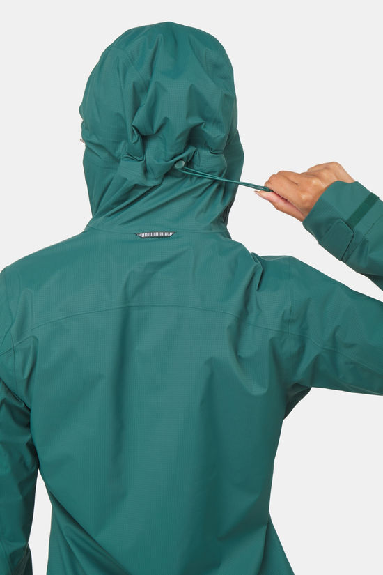 Rab Firewall Light Hardshell Jas Dames dark green