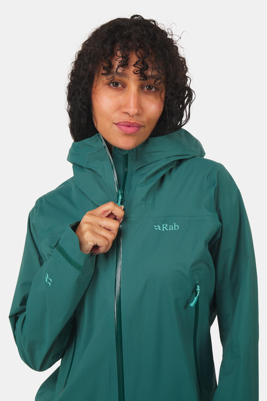 Rab Firewall Light Hardshell Jas Dames dark green
