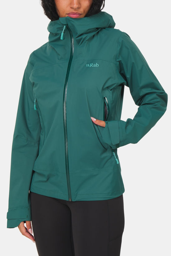 Rab Firewall Light Hardshell Jas Dames dark green