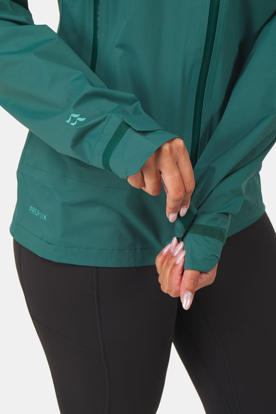 Rab Firewall Light Hardshell Jas Dames dark green