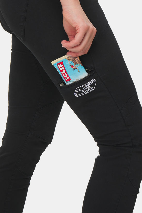 Looking For Wild Laila Peak Klimbroek Dames Black/Black
