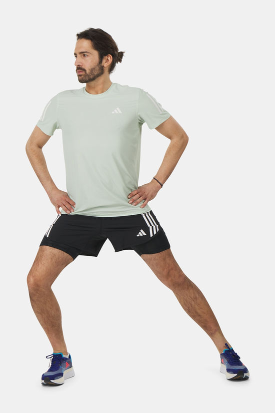 adidas Own the Run 3-Stripes 2-in-1 Short black