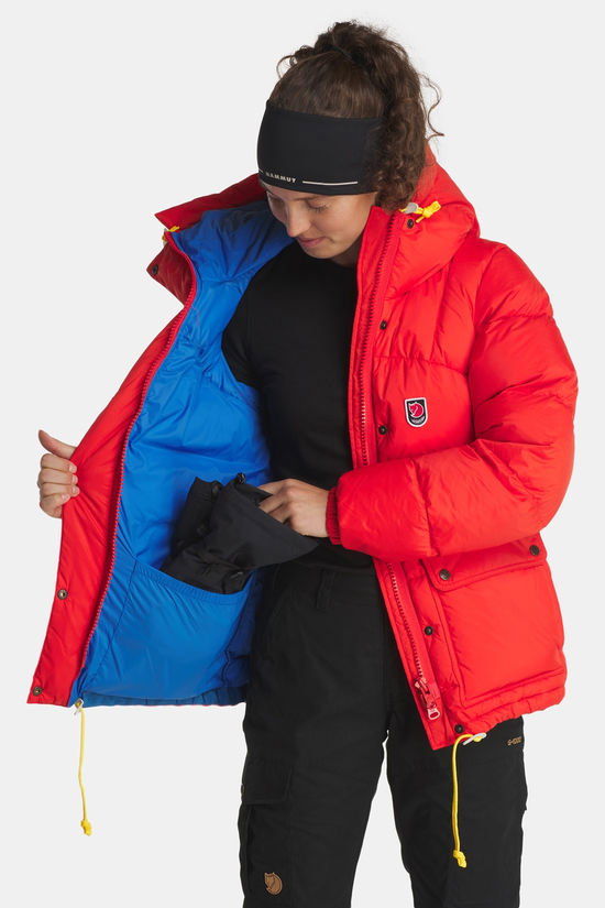 Fjällräven Expedition Down Lite Donsjas Dames orange/blue