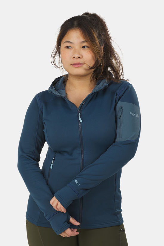 Rab Modulus Hoody Fleece Dames mid blue