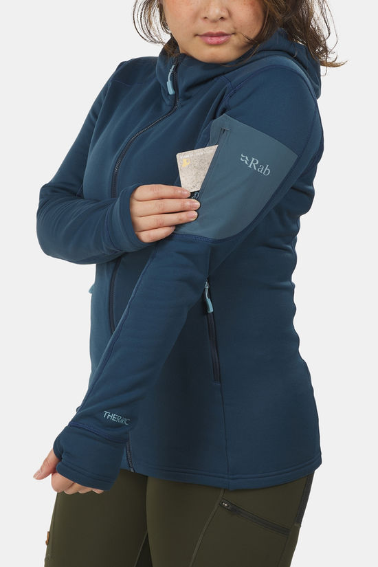 Rab Modulus Hoody Fleece Dames mid blue