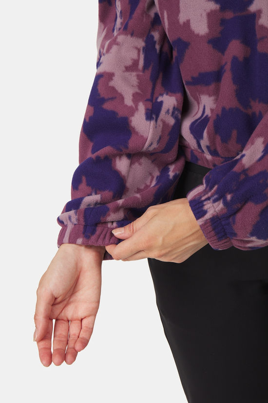 The North Face Mountain Athletics Print Fleecetrui Dames purple