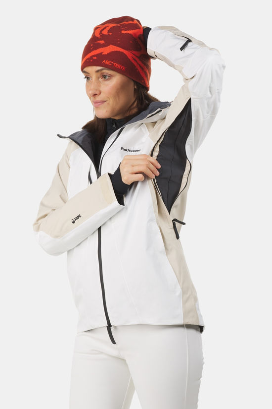 Peak Performance W Insulated 2L Ski Jacket Sand Brown/Off White