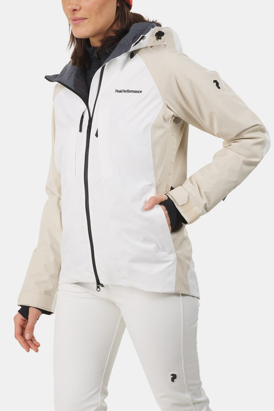 Peak Performance W Insulated 2L Ski Jacket Sand Brown/Off White