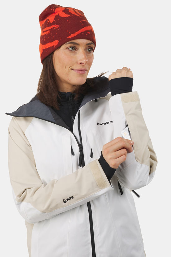 Peak Performance W Insulated 2L Ski Jacket Sand Brown/Off White