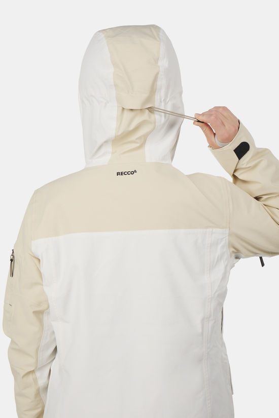 Peak Performance W 2L Stretch Parka Ski-Jas Dames Off White/Beige