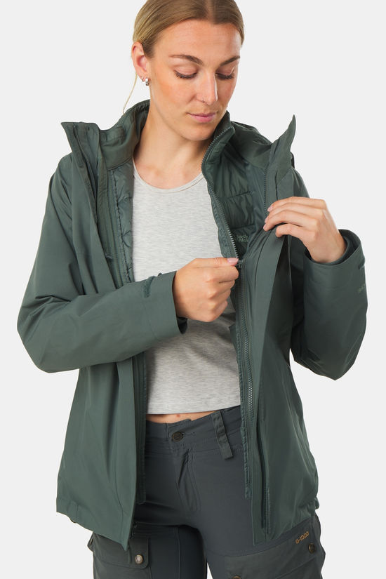 Jack Wolfskin Luntal 3-In-1 Jas Dames mid green