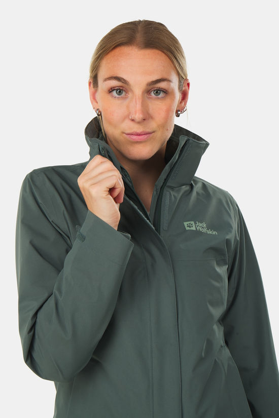 Jack Wolfskin Luntal 3-In-1 Jas Dames mid green