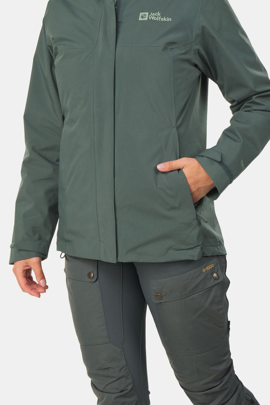 Jack Wolfskin Luntal 3-In-1 Jas Dames mid green