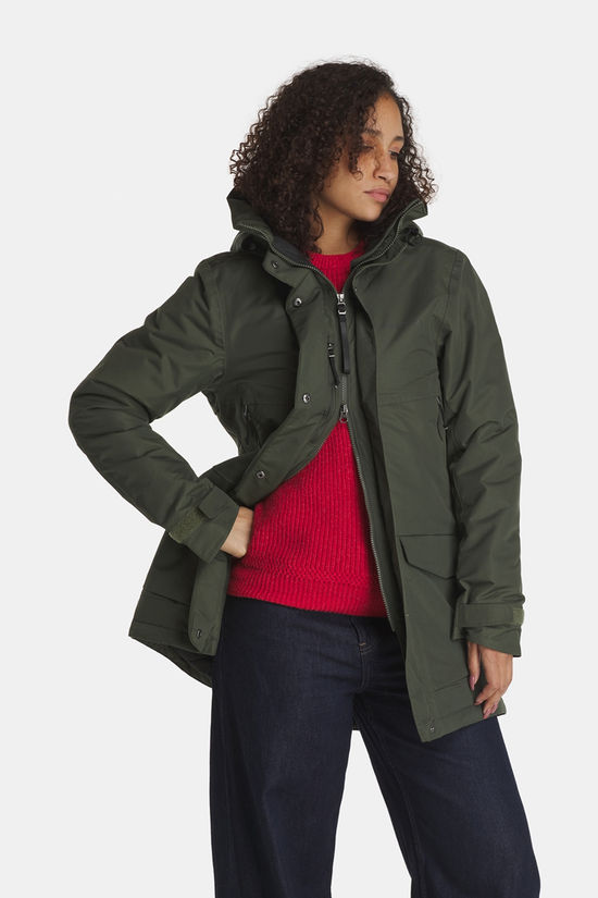 Didriksons Frida 7 Parka Dames dark khaki