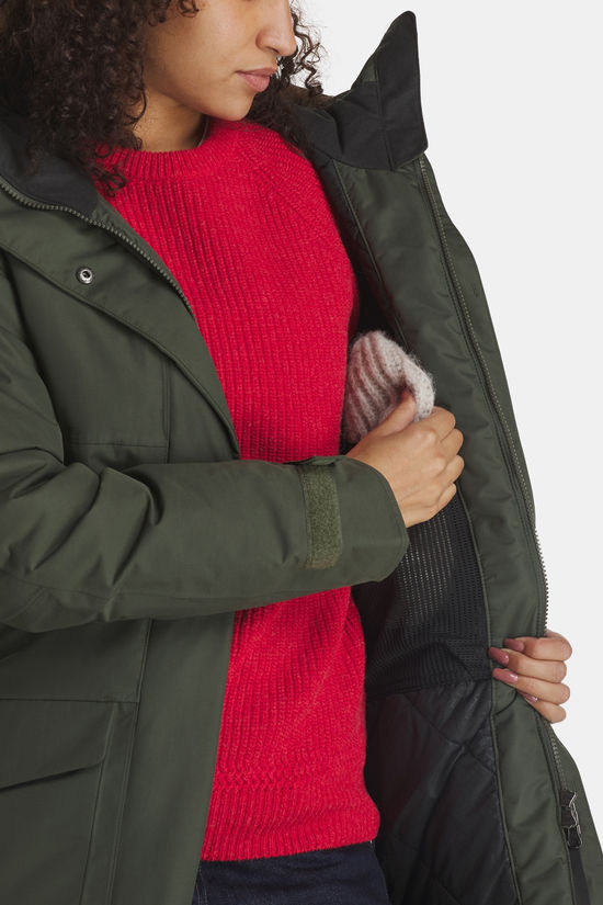 Didriksons Frida 7 Parka Dames dark khaki