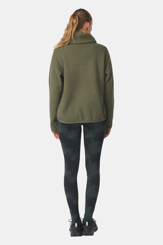 Ayacucho Castle Fleece Trui Dames Olive Green