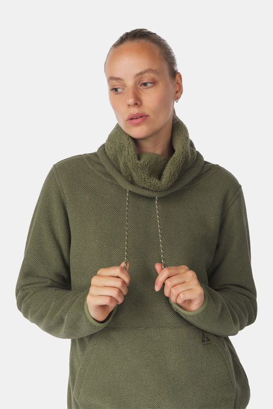 Ayacucho Castle Fleece Trui Dames Olive Green