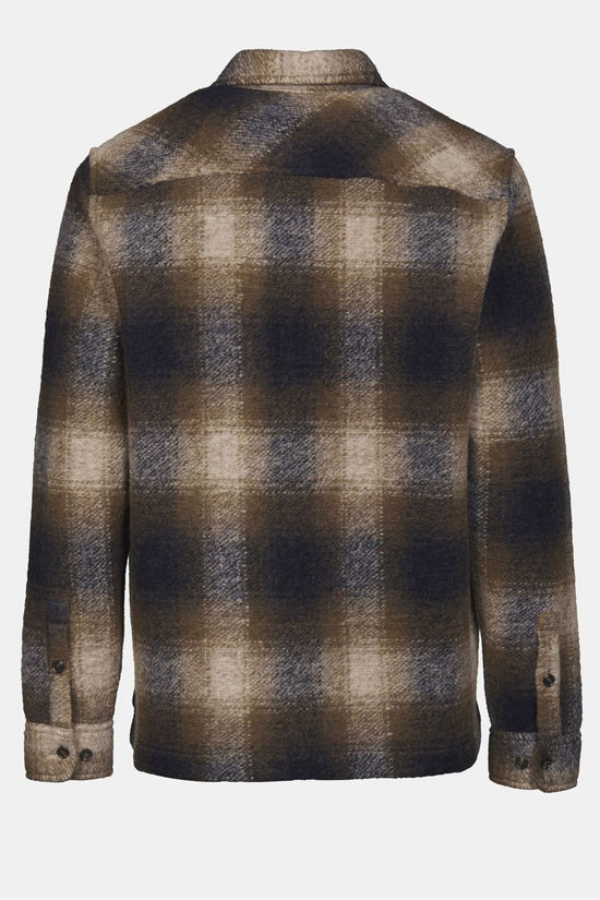 Ayacucho Hinton Overshirt Dark Khaki/Checks