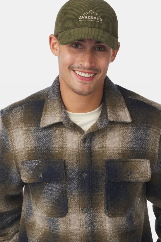 Ayacucho Hinton Overshirt Dark Khaki/Checks